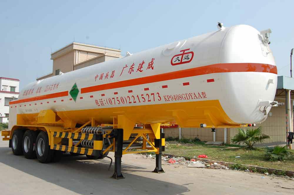 久远牌11.9米27.8吨3轴低温液体运输半挂车(KP9408GDYAA)