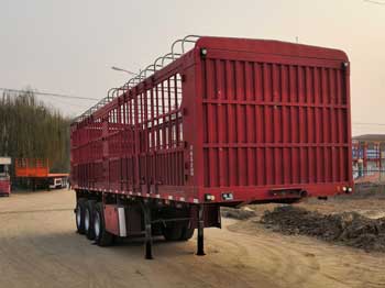 华郓达牌10米34.5吨3轴仓栅式运输半挂车(FL9404CCY)