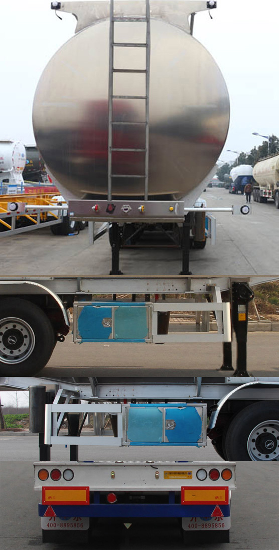 开乐牌AKL9405GYS铝合金液态食品运输半挂车公告图片