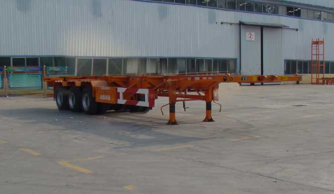 华郓达牌12.5米34吨3轴集装箱运输半挂车(FL9400TJZ)