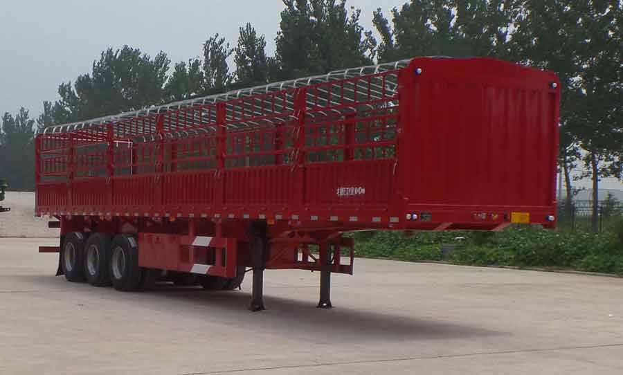 中鱼骏达牌13米33.8吨3轴仓栅式运输半挂车(YJD9400CCY)