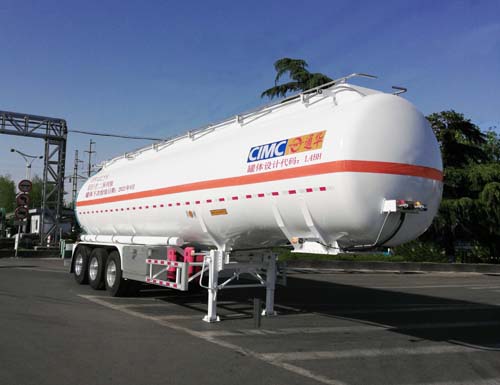 通华牌12.5米32.4吨3轴易燃液体罐式运输半挂车(THT9402GRYF)