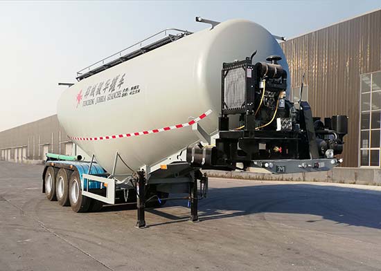 汇袁牌10.2米32.7吨3轴中密度粉粒物料运输半挂车(AJH9401GFL)
