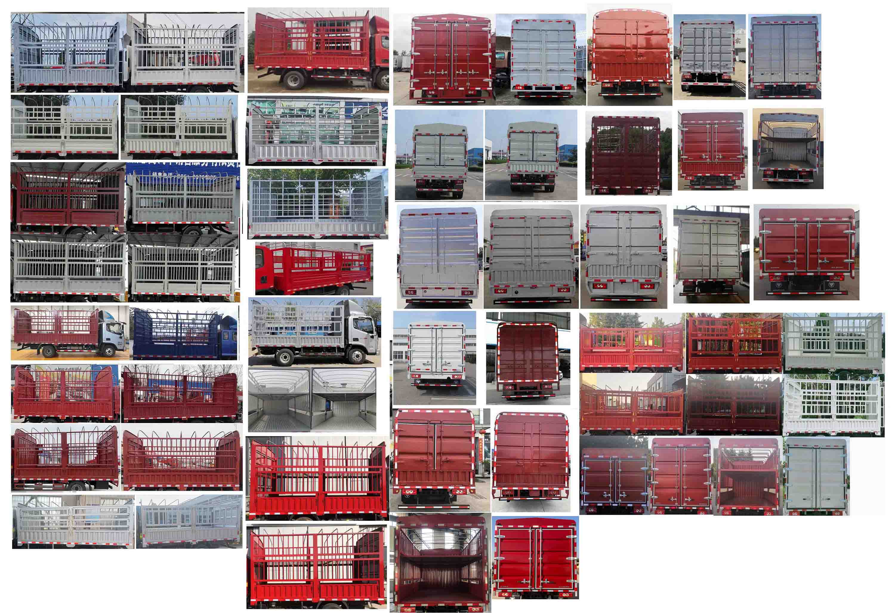 福田牌BJ5048CCY9JEA-AB2倉(cāng)柵式運(yùn)輸車(chē)公告圖片