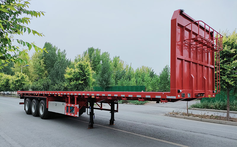 万辉牌13米34.5吨3轴平板运输半挂车(FST9400TPB)