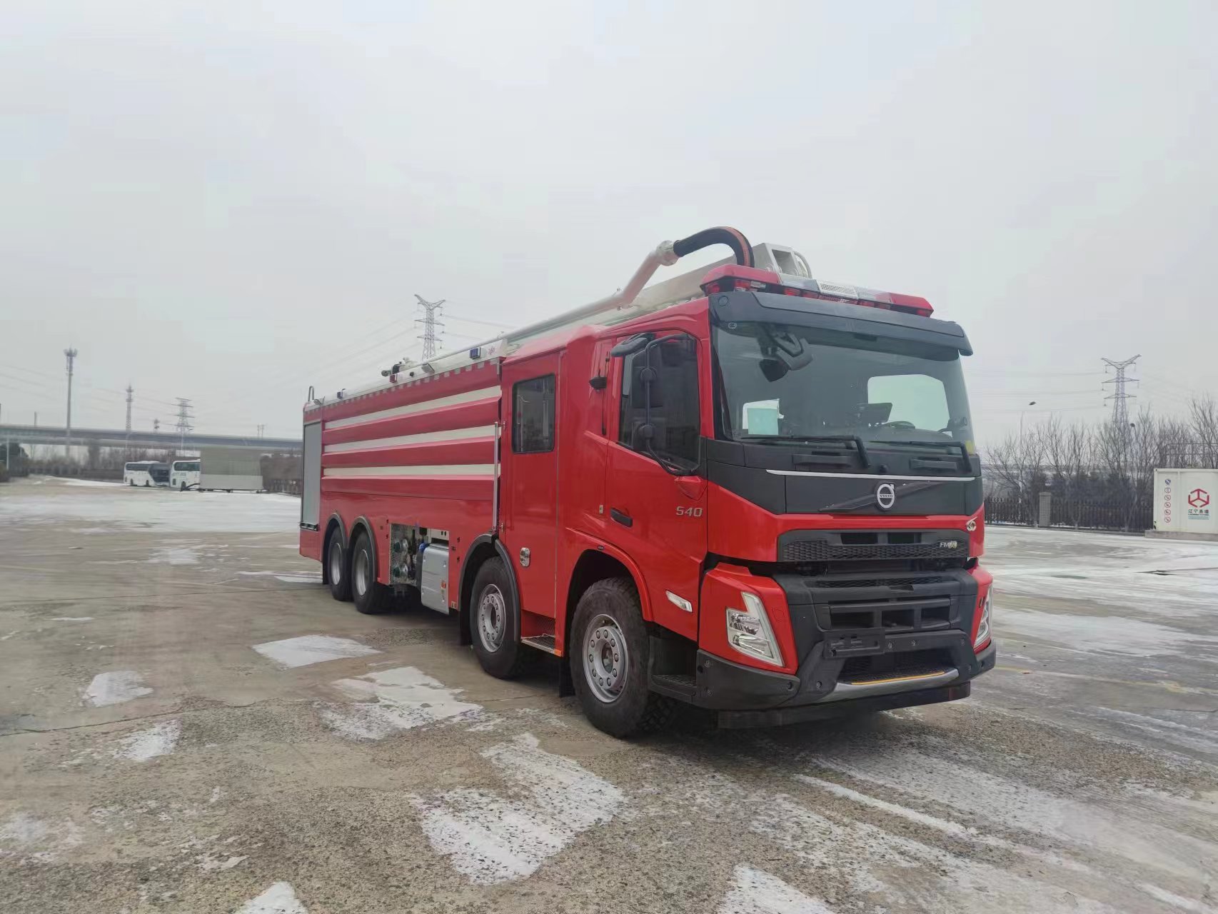 金猴牌SXT5429JXFJP20舉高噴射消防車(chē)公告圖片