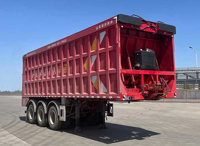 华劲牌9.8米31.6吨3轴散装粮食运输半挂车(LHS9403ZLS)