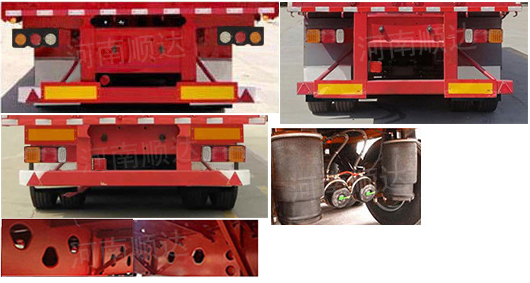 骏昌牌HSC9401CCYE仓栅式运输半挂车公告图片