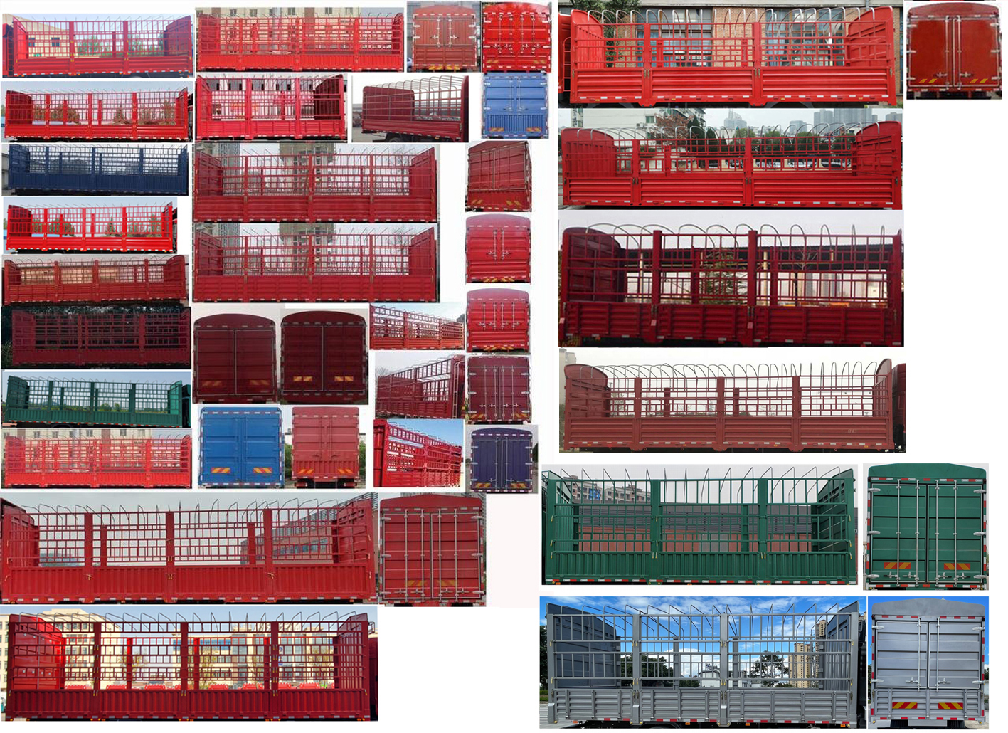 陜汽牌SX5240CCYBP6369倉柵式運(yùn)輸車公告圖片