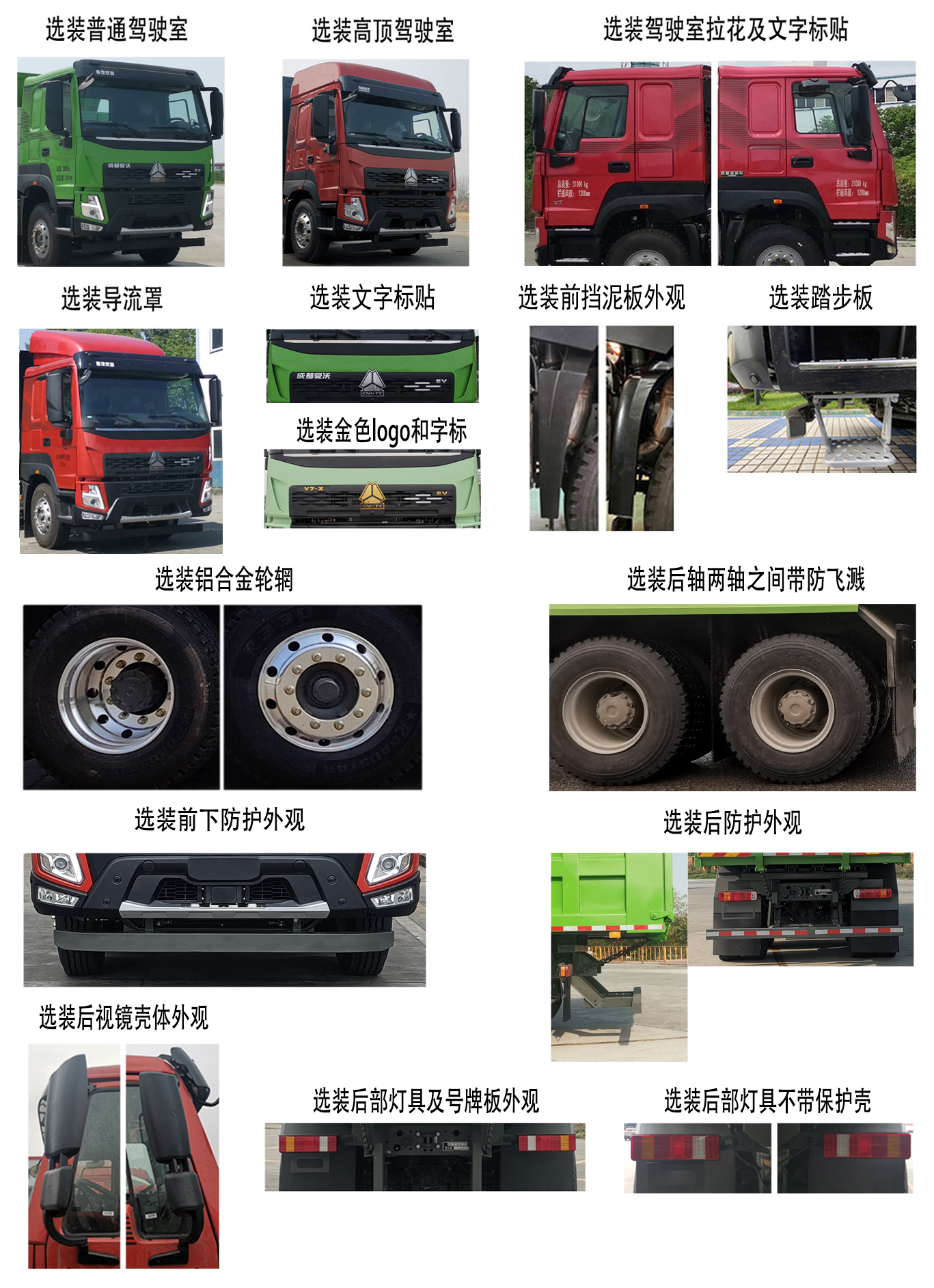 豪沃牌ZZ5312ZLJV3267Z11BEV純電動自卸式垃圾車公告圖片