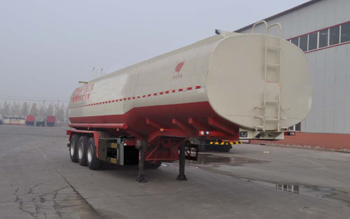 旗林牌11.3米30.5吨3轴润滑油罐式运输半挂车(QLG9400GRH)