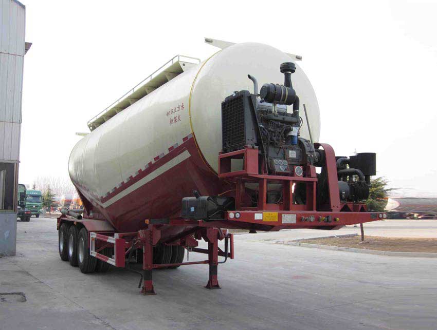 万事达牌10.2米33.2吨3轴中密度粉粒物料运输半挂车(SDW9402GFL)