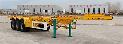 鲁旭达牌12.5米34吨3轴集装箱运输半挂车(LZC9401TJZE)
