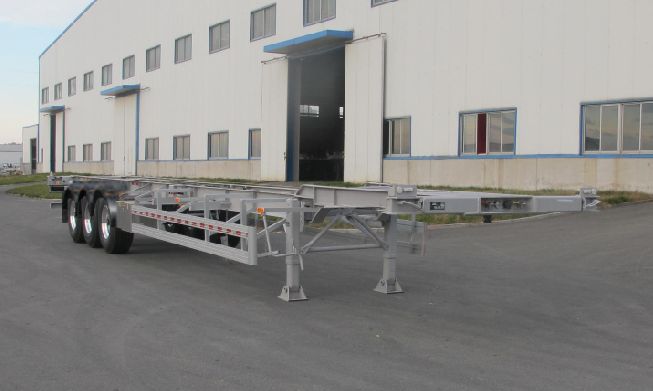 丛林牌13.9米36.1吨3轴铝合金集装箱运输半挂车(LCL9402TJZ)