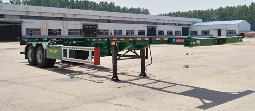 郓宇牌12.5米30.5吨2轴集装箱运输半挂车(YJY9350TJZ)