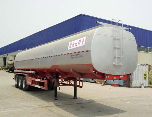 郓腾牌11米31吨3轴液态食品运输半挂车(HJM9400GYS)