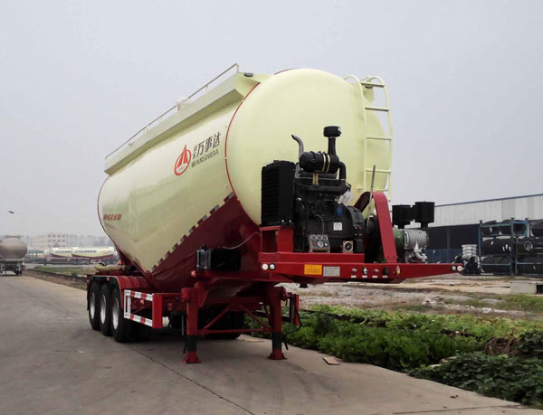 万事达牌10.2米32.3吨3轴低密度粉粒物料运输半挂车(SDW9409GFL)