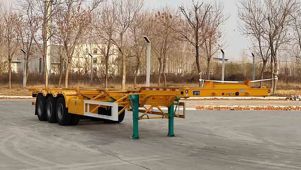 鲁英牌12.5米34.2吨3轴集装箱运输半挂车(JGT9401TJZE)