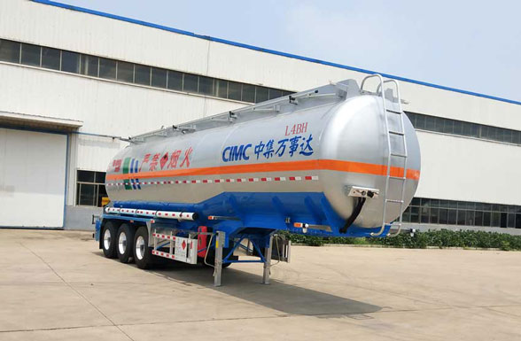 万事达牌11.5米32.4吨3轴易燃液体罐式运输半挂车(SDW9406GRYB)