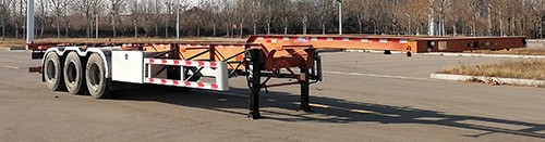 凯达宏业牌14米34.3吨3轴集装箱运输半挂车(WKD9400TJZE)