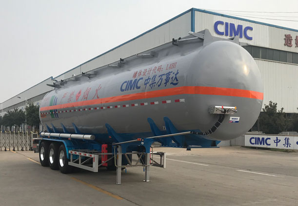 万事达牌12米32.5吨3轴易燃液体罐式运输半挂车(SDW9400GRYC)