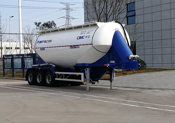 瑞江牌10米32.8吨3轴中密度粉粒物料运输半挂车(WL9401GFL35NT)