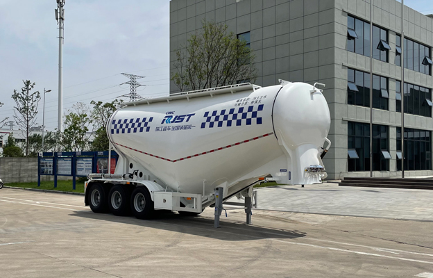 瑞江牌9.3米33.7吨3轴中密度粉粒物料运输半挂车(WL9409GFL38D)