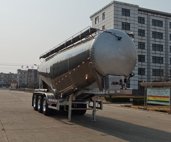 万事达牌9米35.2吨3轴铝合金中密度粉粒物料运输半挂车(SDW9400GFL38L)