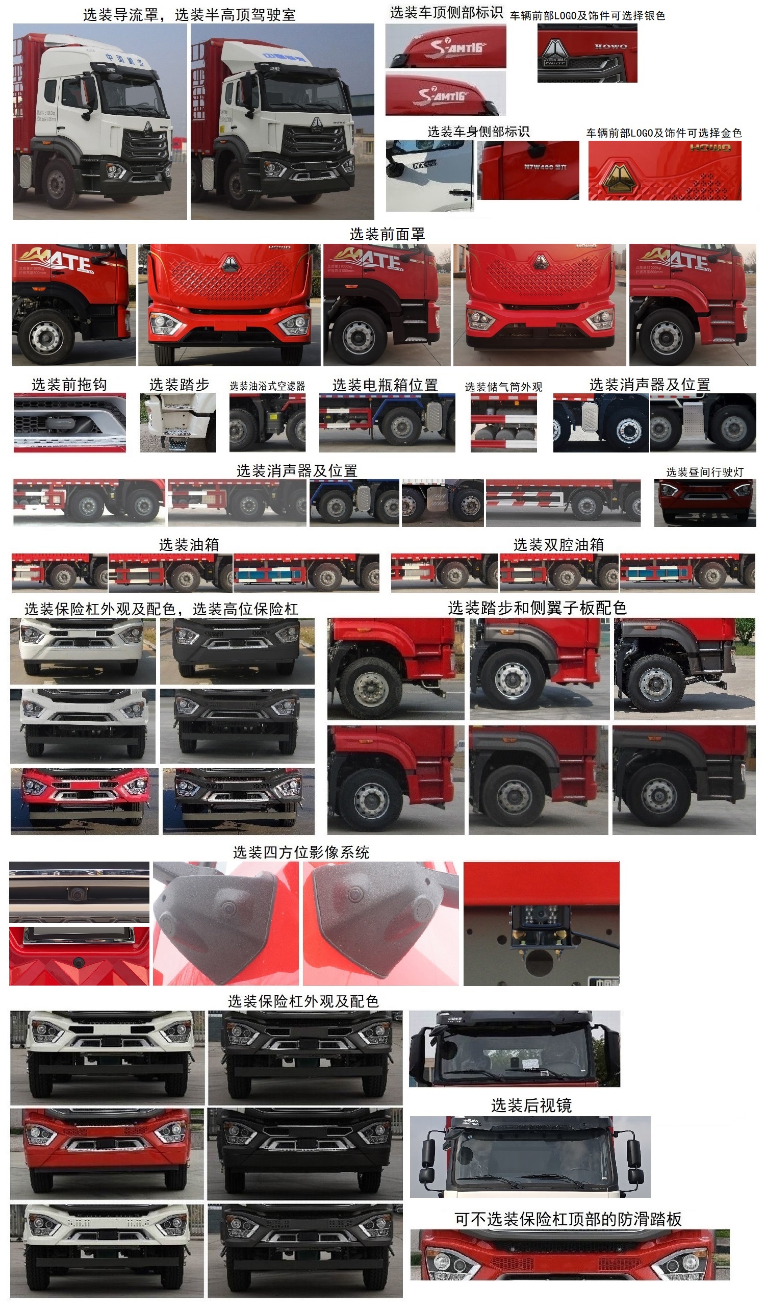 豪沃牌ZZ5317CCYN38MJF1倉(cāng)柵式運(yùn)輸車公告圖片