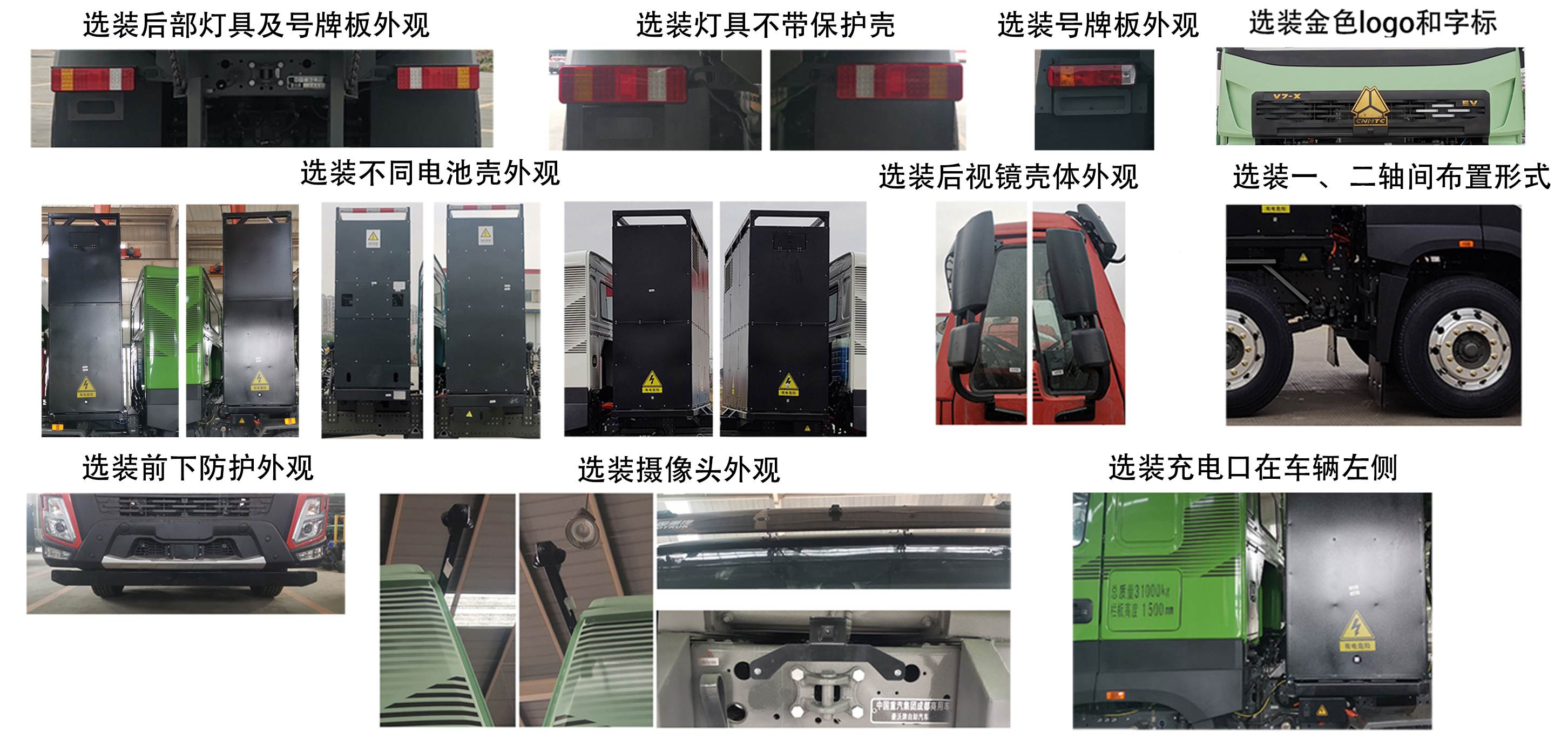 豪沃牌ZZ3312V3267Z11SEV换电式纯电动自卸汽车公告图片