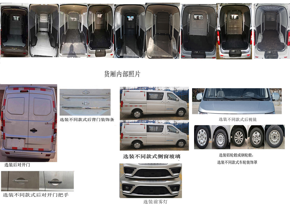 长安牌SC5031XXYAAQBEV纯电动厢式运输车公告图片