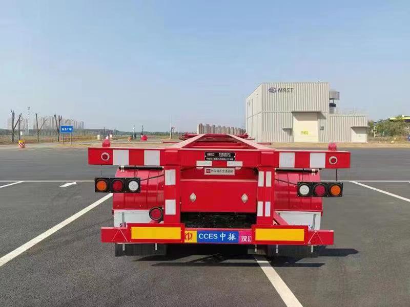 中振汉江牌HJZ9403TJZ集装箱运输半挂车公告图片