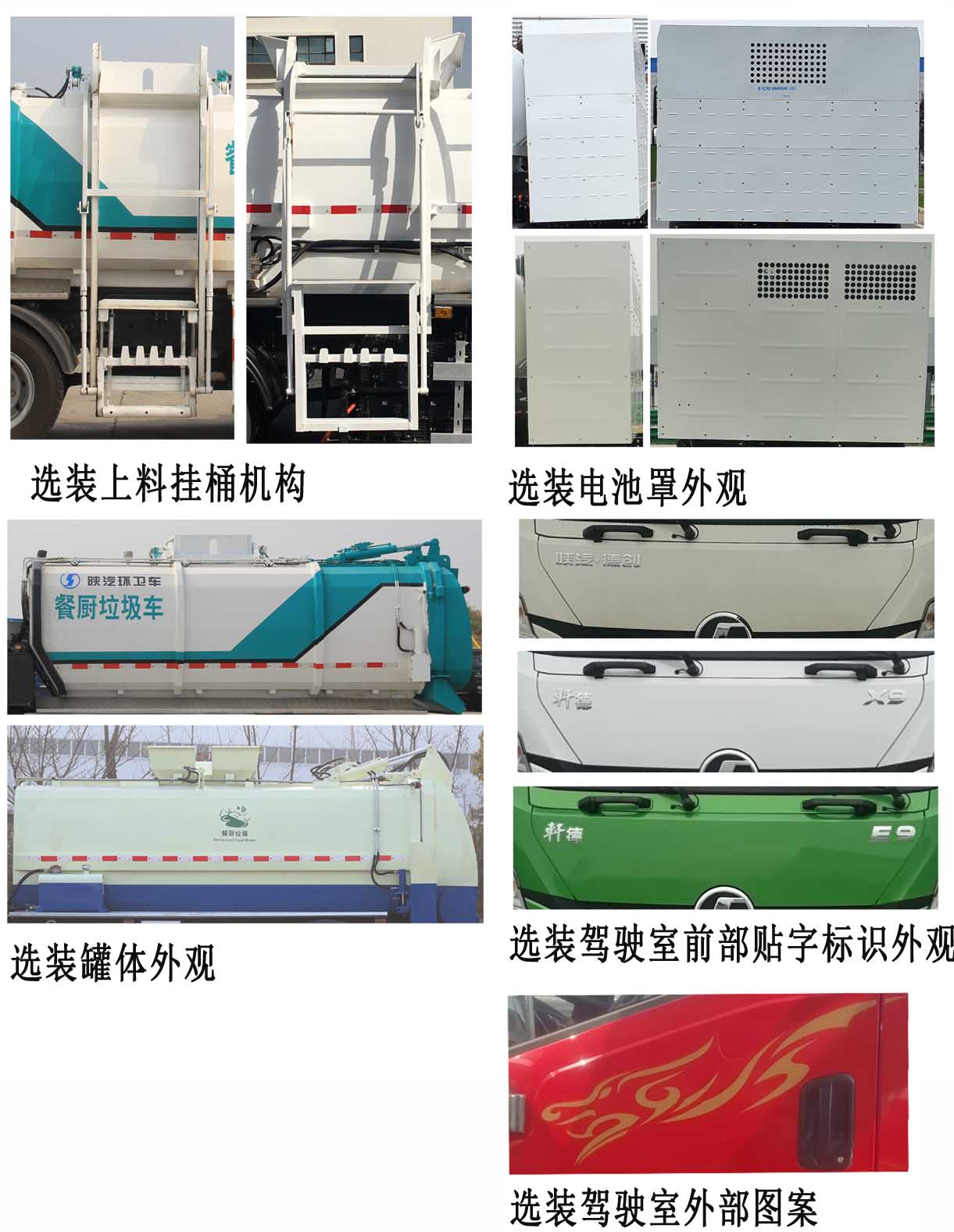陜汽牌SHN5127TCABA1BEV純電動餐廚垃圾車公告圖片