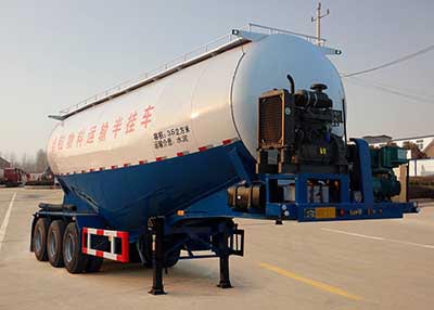 恩信事业牌10米32.2吨3轴中密度粉粒物料运输半挂车(HEX9401GFLB)