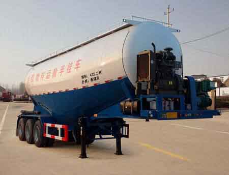 恩信事业牌10.9米32.3吨3轴中密度粉粒物料运输半挂车(HEX9402GFLB)