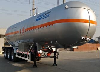安瑞科牌12.7米28吨3轴液化气体运输半挂车(HGJ9401GYQ9)