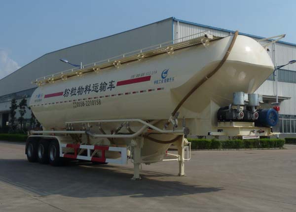 开乐牌13米28.4吨3轴低密度粉粒物料运输半挂车(AKL9406GFL2)