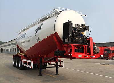 恩信事业牌10.7米31.3吨3轴低密度粉粒物料运输半挂车(HEX9402GFLAX)