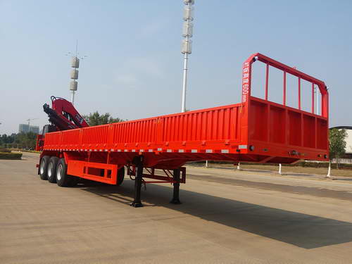 福狮牌13米27.1吨3轴随车起重运输半挂车(LFS9402JSQ)