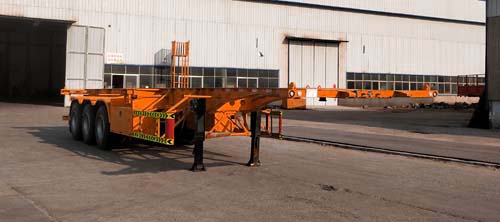 路华富牌12.5米34.5吨3轴集装箱运输半挂车(LHF9400TJZ)