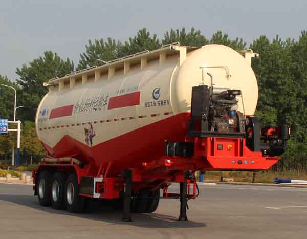 开乐牌10.8米31.6吨3轴低密度粉粒物料运输半挂车(AKL9402GFLA)