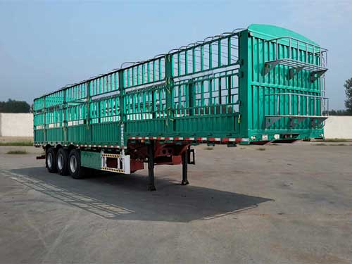 齐鲁鹏程牌13米34.2吨3轴仓栅式运输半挂车(PCC9401CCY)