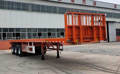 通顺达牌13米34吨3轴平板运输半挂车(QNM9400TPB)