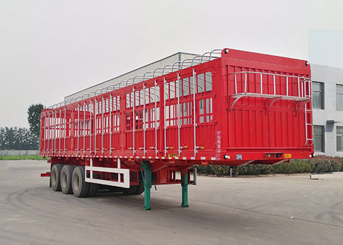华顺安牌13米34.2吨3轴仓栅式运输半挂车(YSA9400CCY)