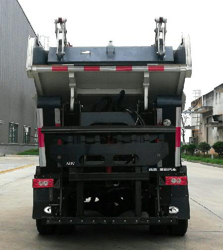 福田牌BJ5042ZZZE6-H2自装卸式垃圾车公告图片
