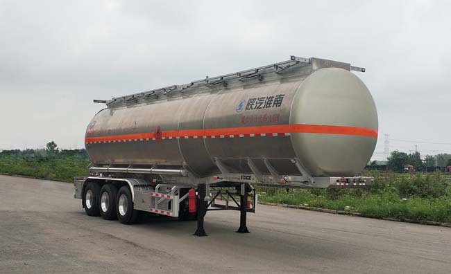 陕汽牌SHN9400GRYP4802铝合金易燃液体罐式运输半挂车图片