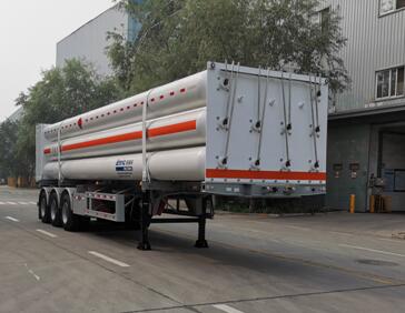 安瑞科牌12.2米4.1吨3轴易燃气体罐式运输半挂车(HGJ9402GRQ)