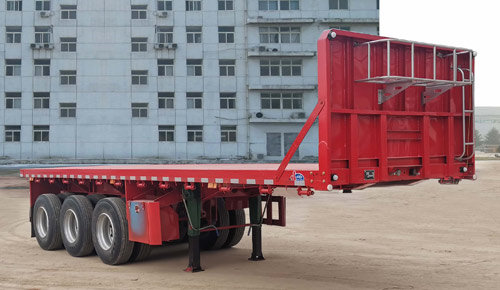 鲁运达牌10米34.8吨3轴平板运输半挂车(JCA9401TPB)