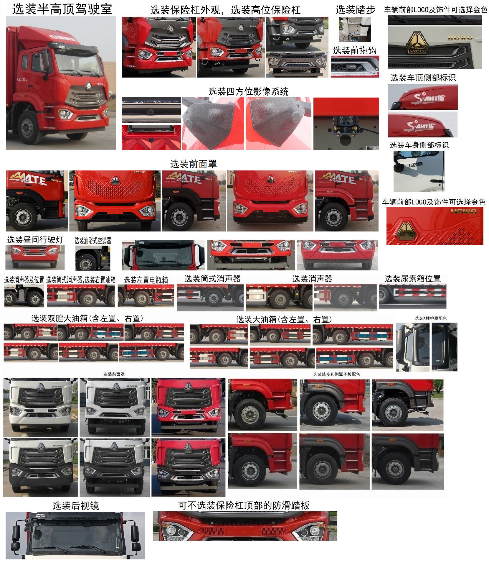 豪沃牌ZZ5317CCQV466JF1畜禽运输车公告图片