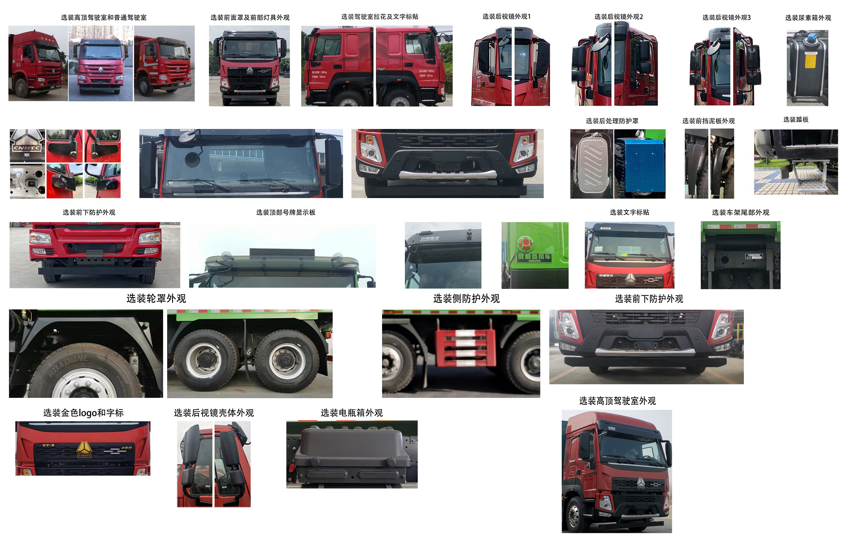 豪沃牌ZZ5317ZLJV2567F1自卸式垃圾車公告圖片